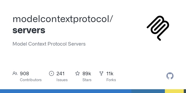 modelcontextprotocol/servers リポジトリ